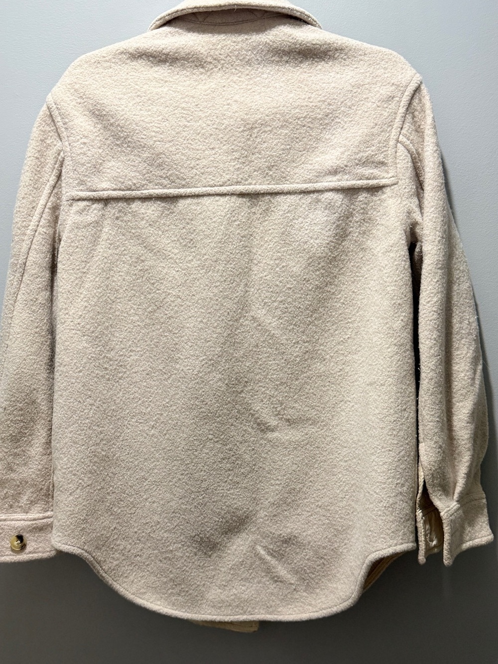 Aritzia Wilfred The Ganna Shirt Jacket Heathered Bone - Picture 5 of 6